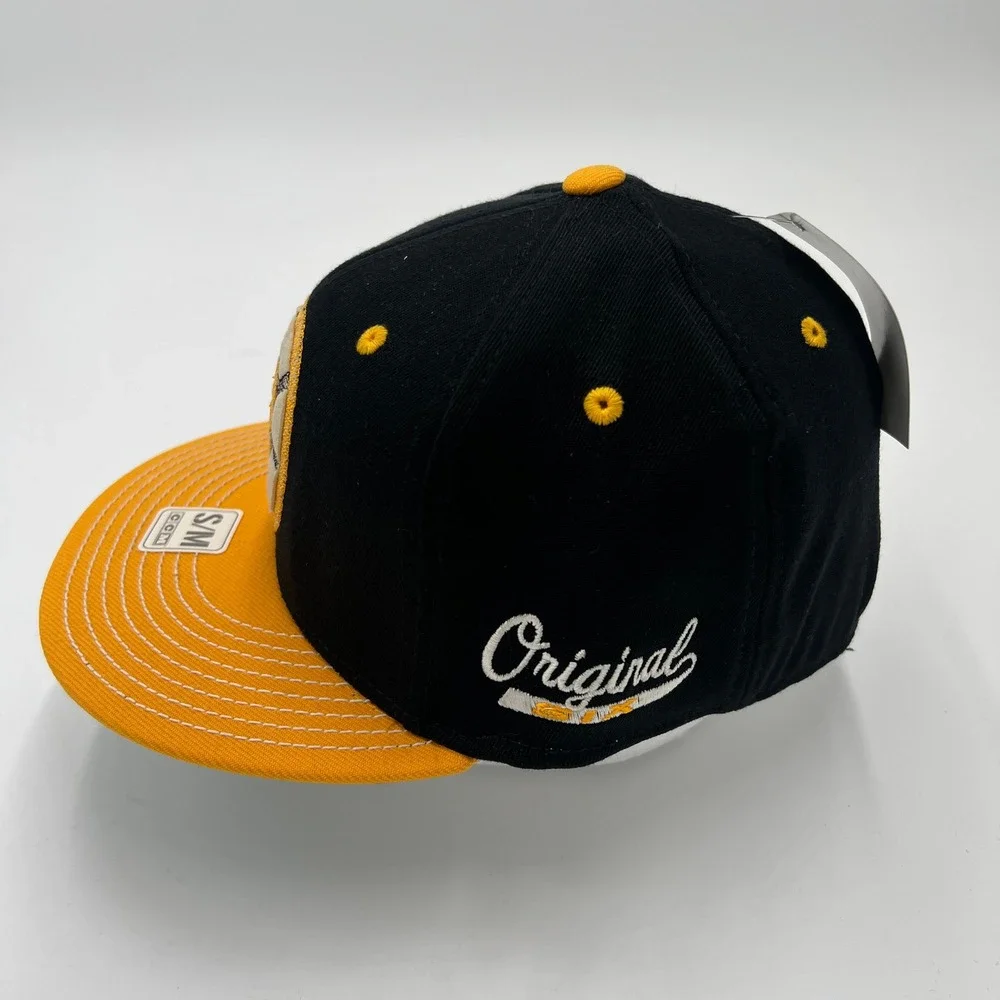 CCM Adidas Boston Bruins Original‎ Six Fitted Hat Black Yellow SM New